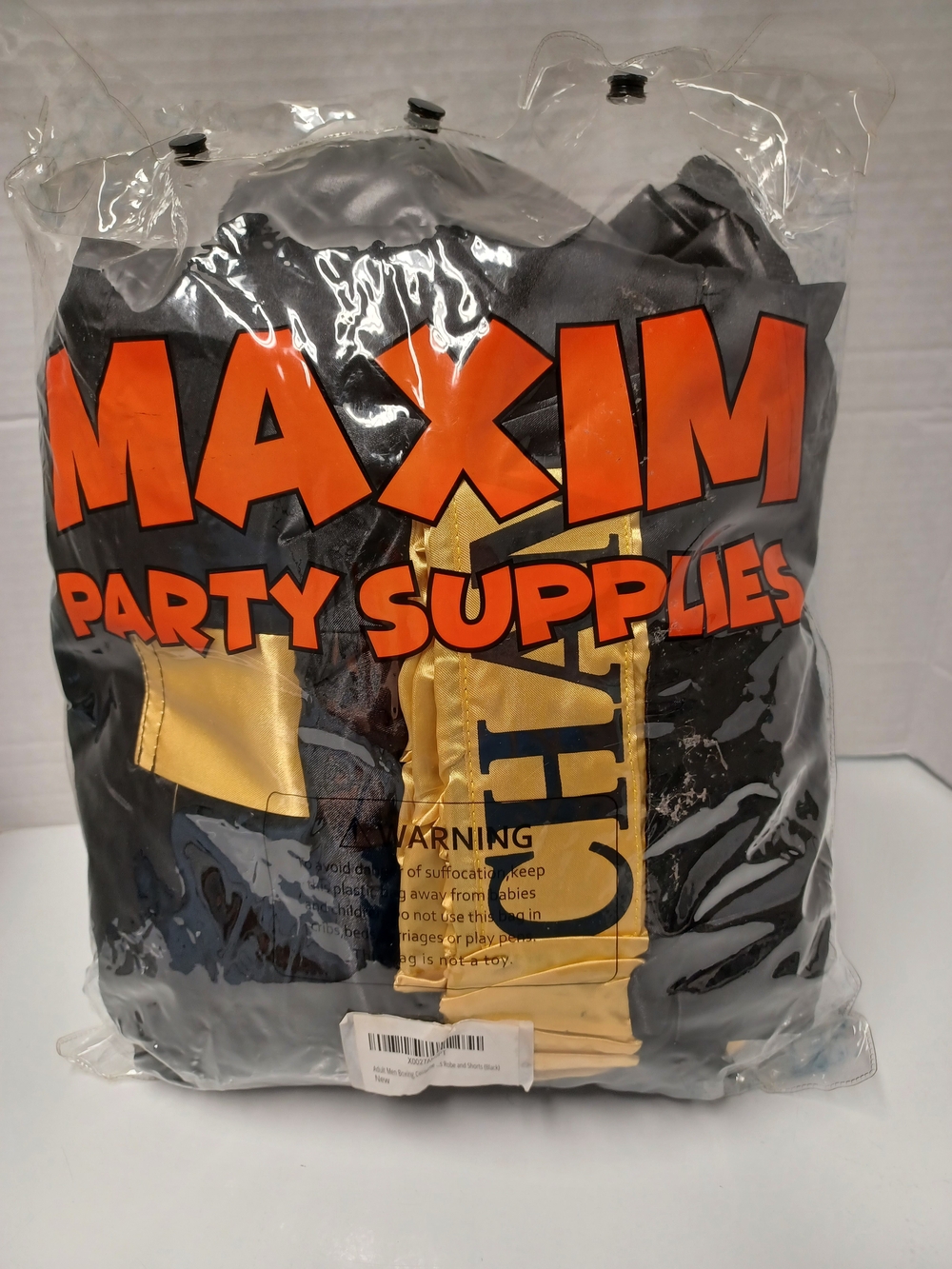 Maxima Black and Gold Party Boxing Costume Accessory Pack